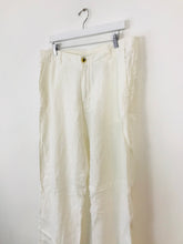 Load image into Gallery viewer, GANT Men’s Linen Straight Leg Trousers | 34 | White
