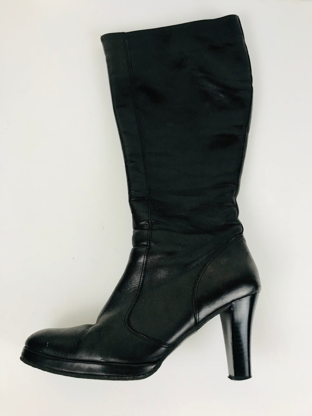 Duo Women's Leather Knee Boots | EU41 UK8 | Black
