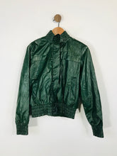 Load image into Gallery viewer, Zara Women&#39;s Biker Jacket | L UK14 | Green
