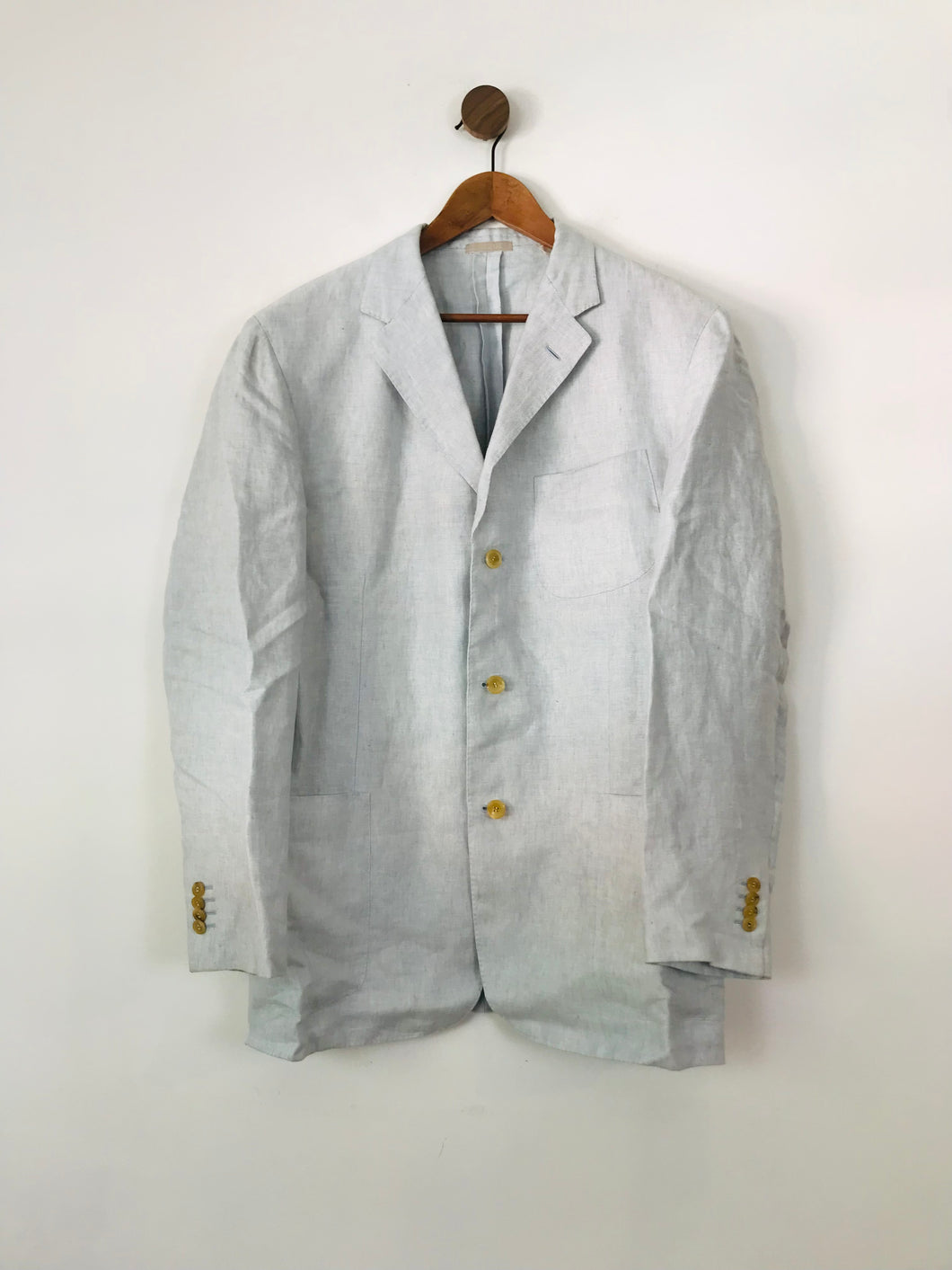 Baldessarini Hugo Boss Men's Linen Blazer Jacket | 52 UK42 | Blue