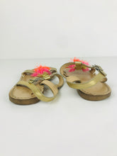 Load image into Gallery viewer, Boden Kid&#39;s Boho Glittery Sandals | EU31 UK12 Kids | Yellow
