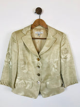 Load image into Gallery viewer, Dusk Frank Usher Women&#39;s Floral Smart Blazer Jacket | UK10 | Beige

