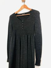 Load image into Gallery viewer, The White Company Women&#39;s Long Sleeve Merino Wool Shift Dress | M UK10-12 | Grey
