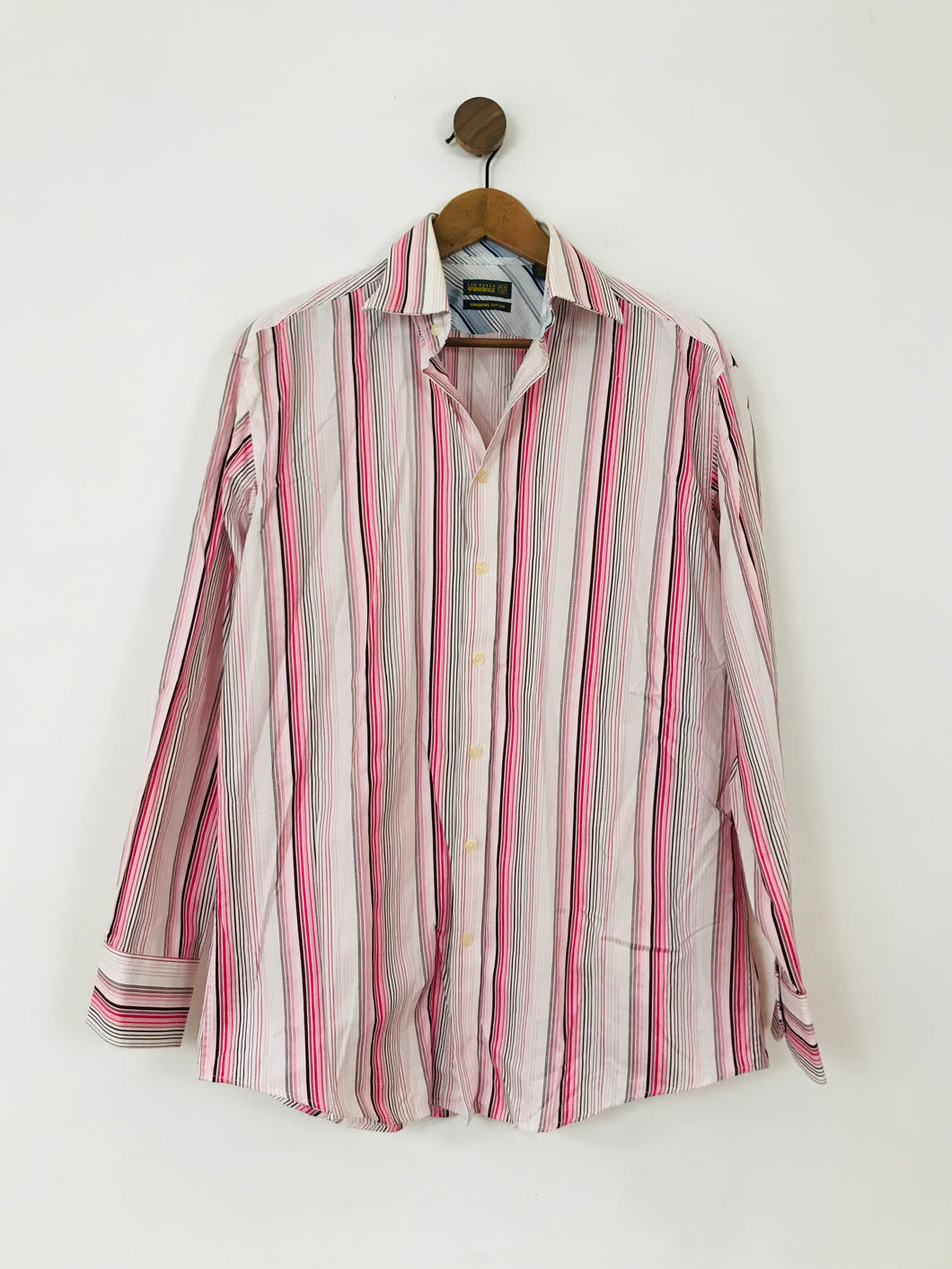Ted Baker Endurance Men's Striped Button-Up Shirt | 42 | Pink