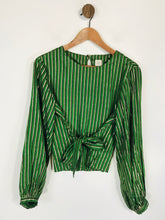 Load image into Gallery viewer, Anthropologie Seen Worn Kept Women&#39;s Striped Blouse | UK10 | Green
