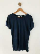 Load image into Gallery viewer, Fat Face Women&#39;s Linen Oversized T-Shirt | UK10 | Blue
