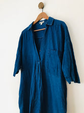Load image into Gallery viewer, Whistles Women&#39;s Oversized Shirt Dress | M UK10-12 | Blue
