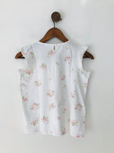 Load image into Gallery viewer, The White Company Kid&#39;s Floral T-Shirt  | 10-12 Yrs | White
