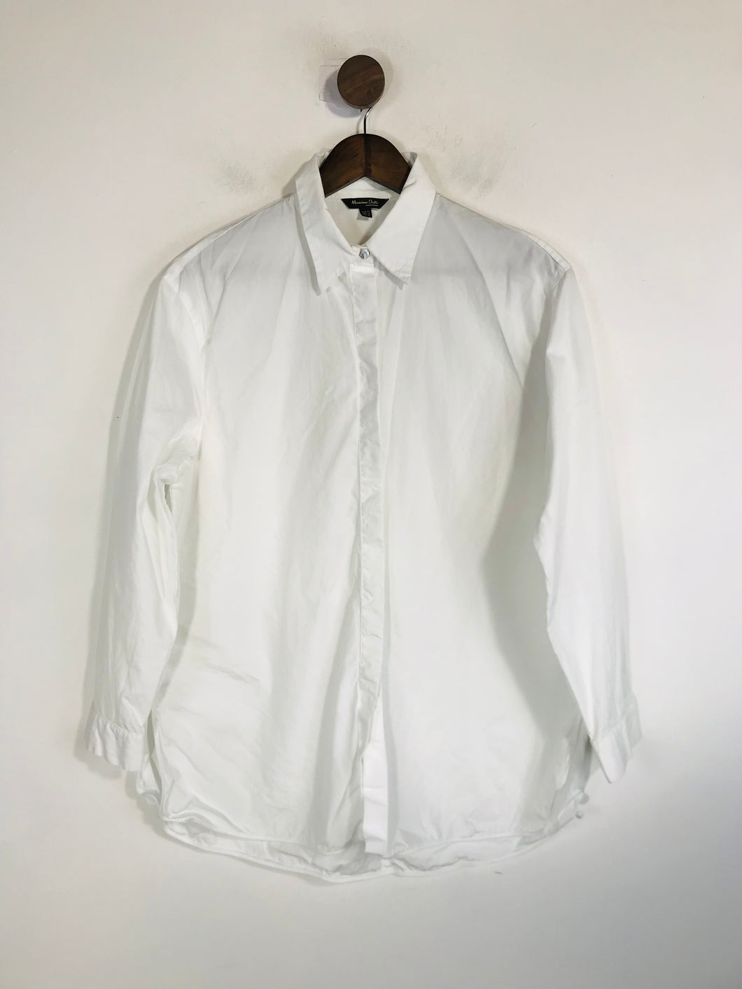Massimo Dutti Women's Button-Up Shirt | EU40 UK12 | White