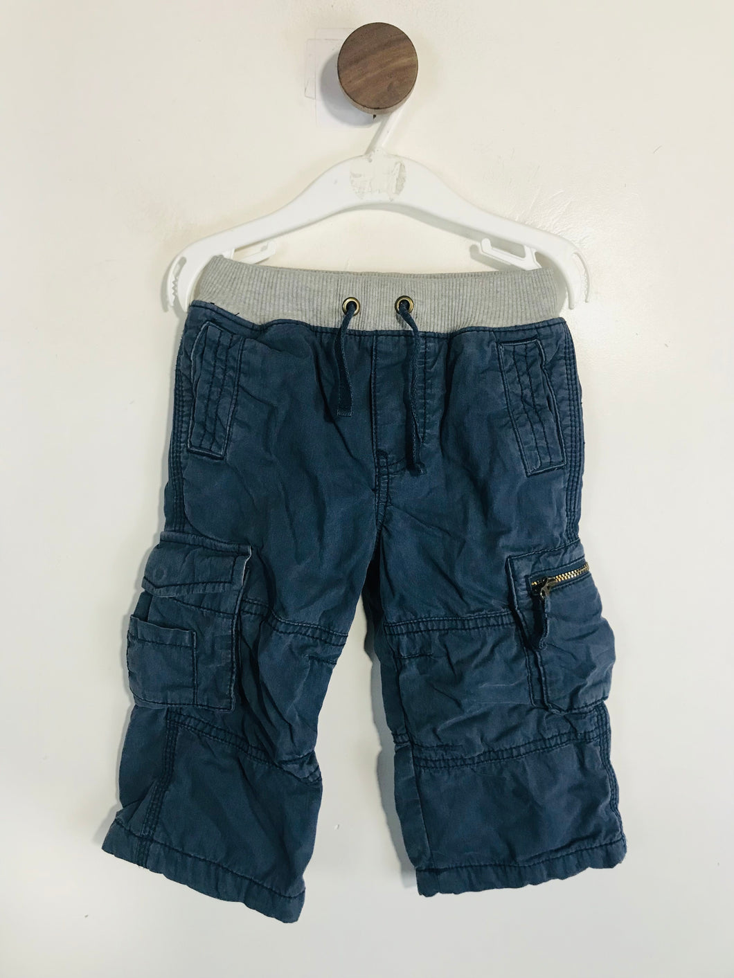 Boden Kid's Cargo Casual Trousers | 1.5 Years | Blue