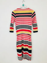 Load image into Gallery viewer, Fat Face Women’s Stripe Knit Button-Up Dress | UK8 | Multi
