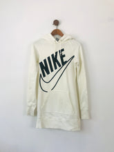 Load image into Gallery viewer, Nike Women&#39;s Logo Hooded Sweatshirt Jumper Dress | XS UK8 | White
