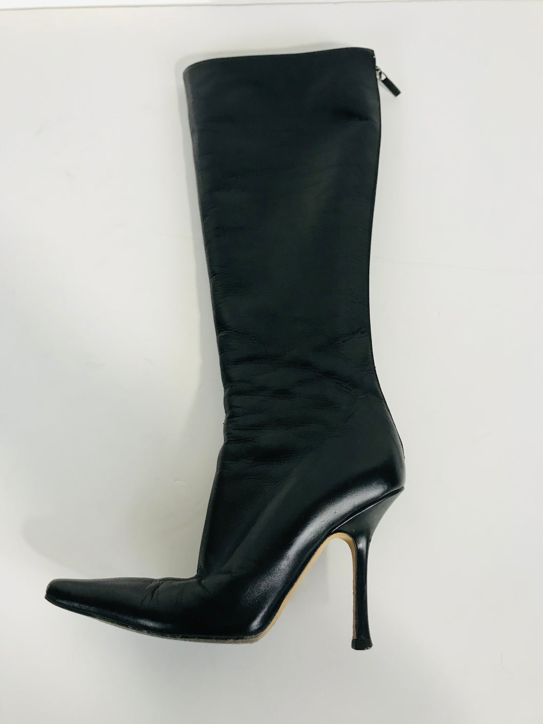 Jimmy Choo Women's Leather Knee Boots | EU35 UK2 | Black