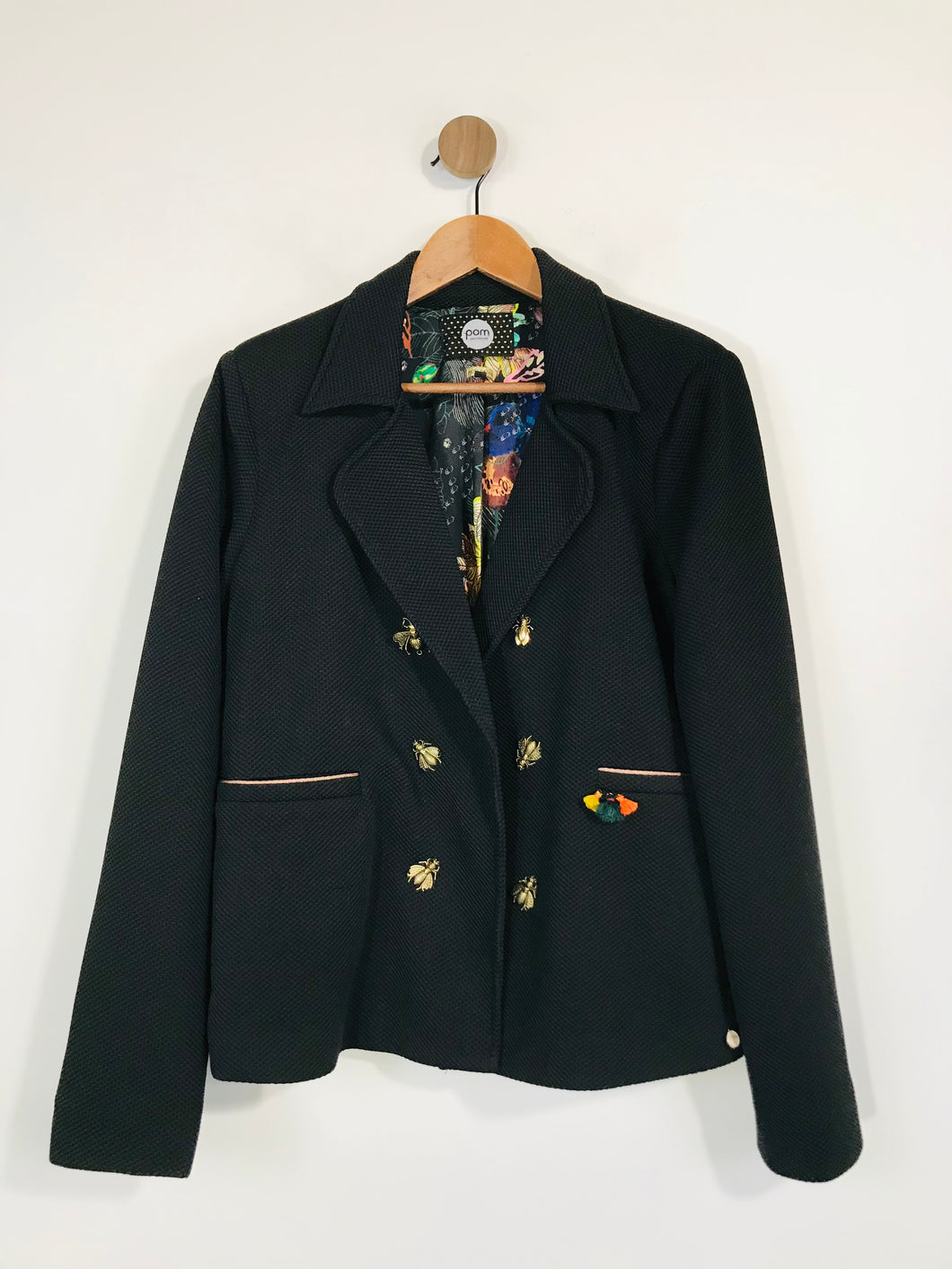 Pom Amsterdam Women's Blazer Jacket | 4 | Black