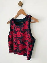 Load image into Gallery viewer, Sweaty Betty Women&#39;s Floral Cropped Gym Sports Top | L UK14 | Red
