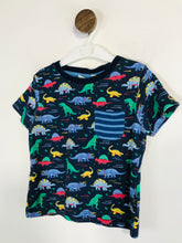 Load image into Gallery viewer, Jojo Maman Bébé Kid&#39;s Dinosaur Print T-Shirt | 2-3 Years | Blue

