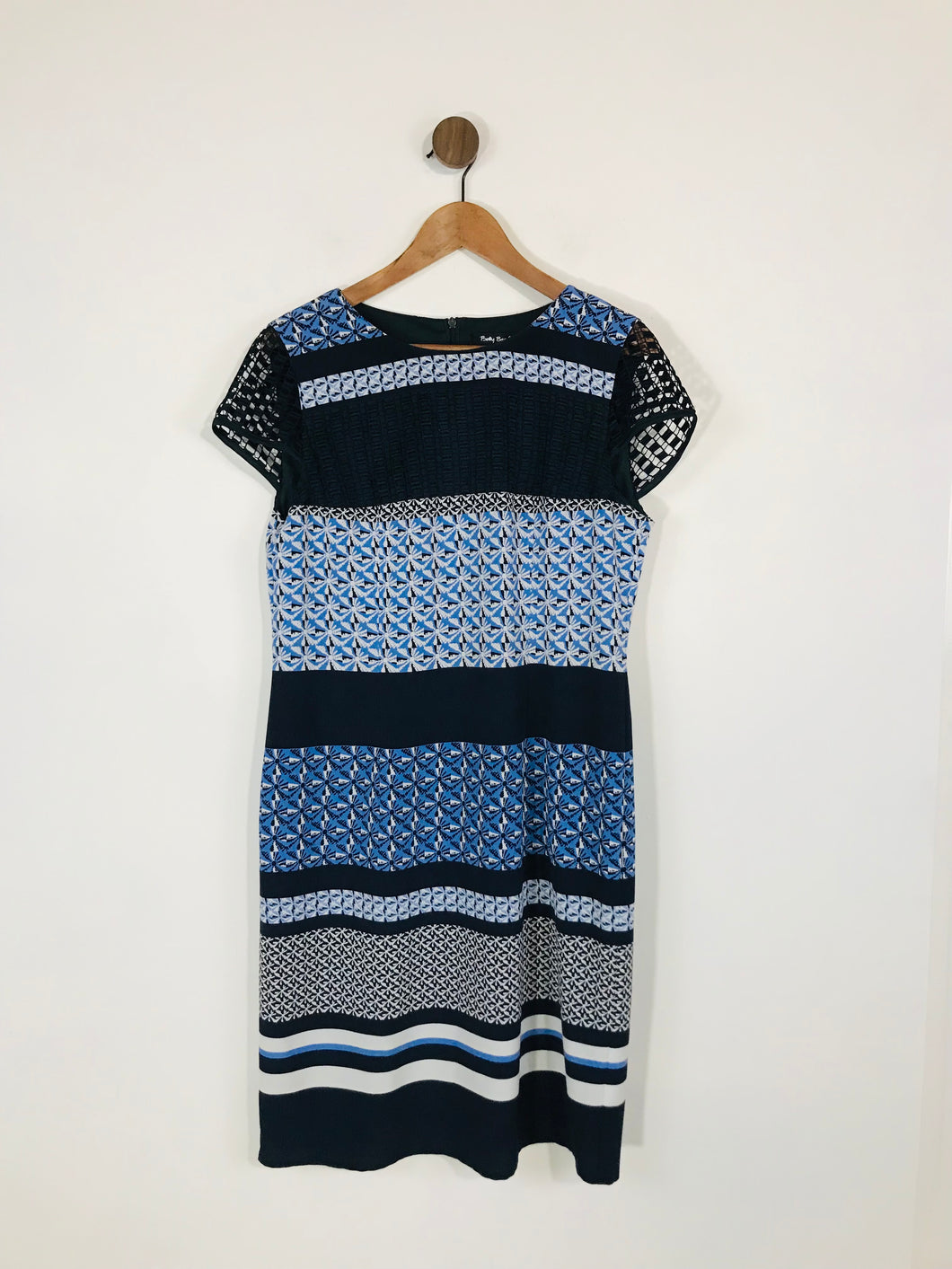 Betty Barclay Women's Patterned Shift Dress | UK16 | Blue
