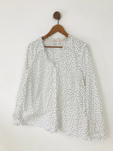 Load image into Gallery viewer, Boden Women&#39;s Polka Dot Button Up Blouse | UK22 | White
