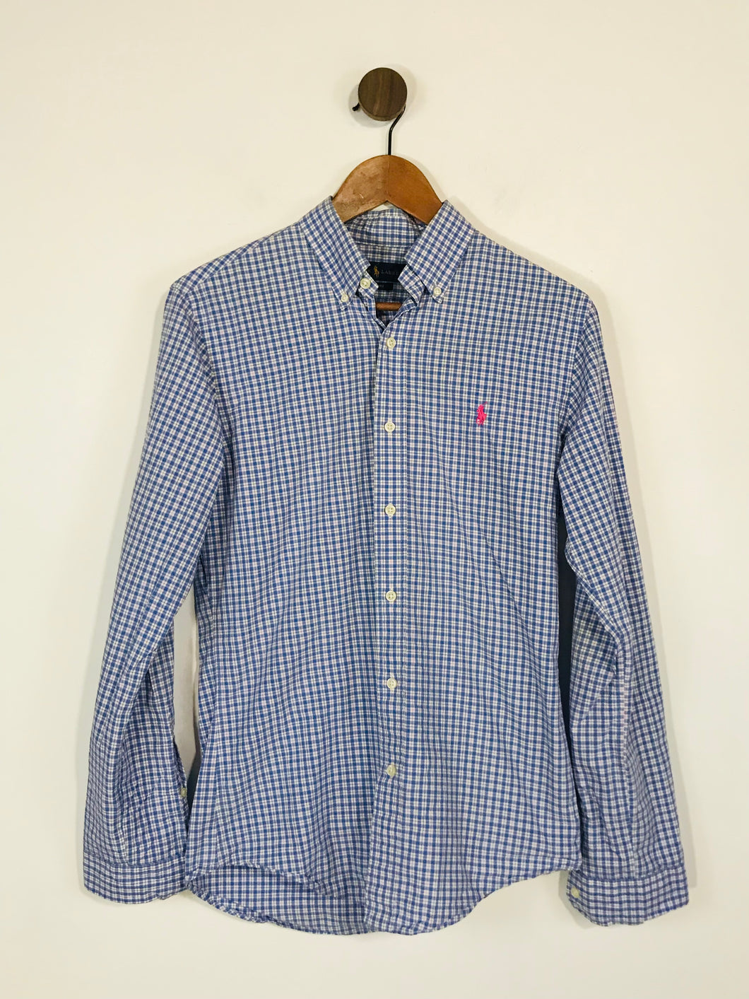 Ralph Lauren Men's Cotton Check Button-Up Shirt | S | Blue