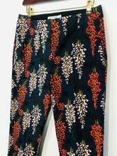 Load image into Gallery viewer, Boden Women&#39;s Floral Chinos Trousers | UK10 | Blue
