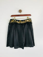 Load image into Gallery viewer, Manoush Women&#39;s Embroidered Mini Skirt | Eu40 UK12 | Black
