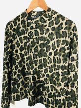 Load image into Gallery viewer, Zara Women&#39;s Leopard Print High Neck T-Shirt | L UK14 | Multicoloured

