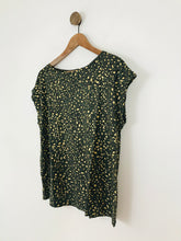 Load image into Gallery viewer, Mint Velvet Women’s Leopard Print T-Shirt | L UK14 | Green Gold
