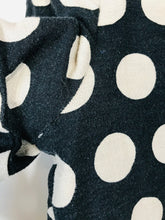 Load image into Gallery viewer, Cath Kidston Women&#39;s Cotton Polka Dot Shift Dress | UK12 | Black
