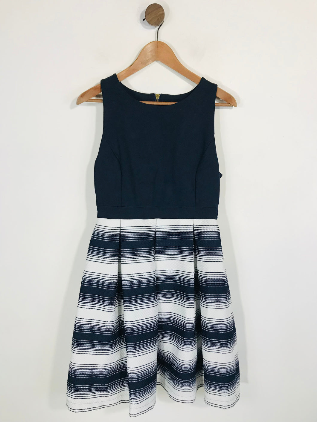 Louche Women's Striped A-Line Dress | UK12 | Blue