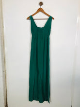 Load image into Gallery viewer, Gerard Darel Women&#39;s Silk Maxi Dress | EU36 UK8 | Green
