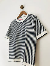 Load image into Gallery viewer, Boden Women&#39;s Striped Short Sleeve Jumper | M UK10-12 | Black
