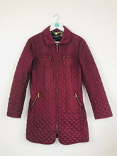Load image into Gallery viewer, Hobbs Womens Quilted Longline Jacket | UK8 | Burgundy
