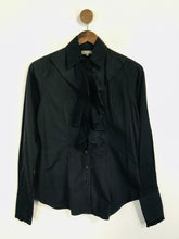 Load image into Gallery viewer, TM Lewin Women&#39;s Ruffle Blouse | UK8 | Black
