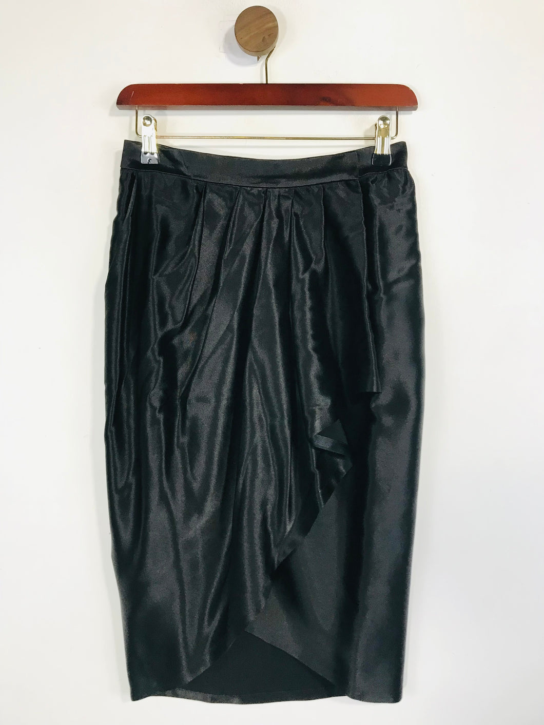Yves Saint Laurent Women's Vintage Wrap Midi Skirt | EU40 UK12 | Black