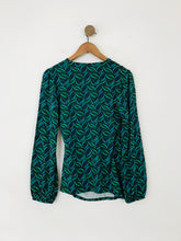 Load image into Gallery viewer, Boden Women&#39;s Wrap Blouse | UK14 | Green
