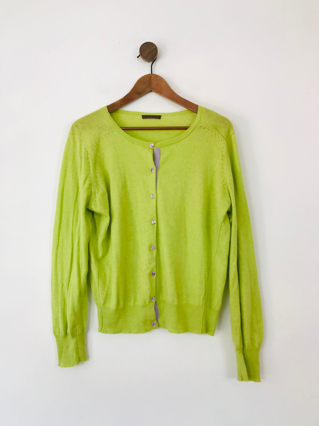Catherine Andre Women's Button Up Cardigan | UK16 | Green