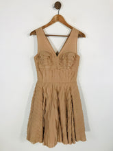Load image into Gallery viewer, Ted Baker Women&#39;s Ruffle A-Line Dress | UK10 2 | Beige
