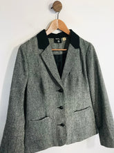 Load image into Gallery viewer, BDG Women&#39;s Wool Blazer Jacket | L UK14 | Grey
