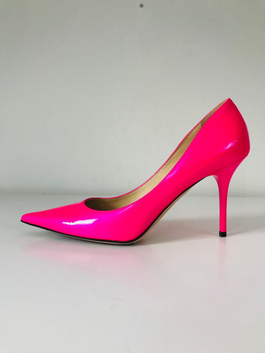 Jimmy Choo Women’s Neon Court Stiletto Heels | UK5.5 EU38.5 | Pink