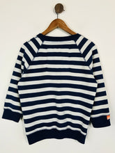 Load image into Gallery viewer, Superdry Women&#39;s Cotton Striped Jumper | M UK10-12 | Blue
