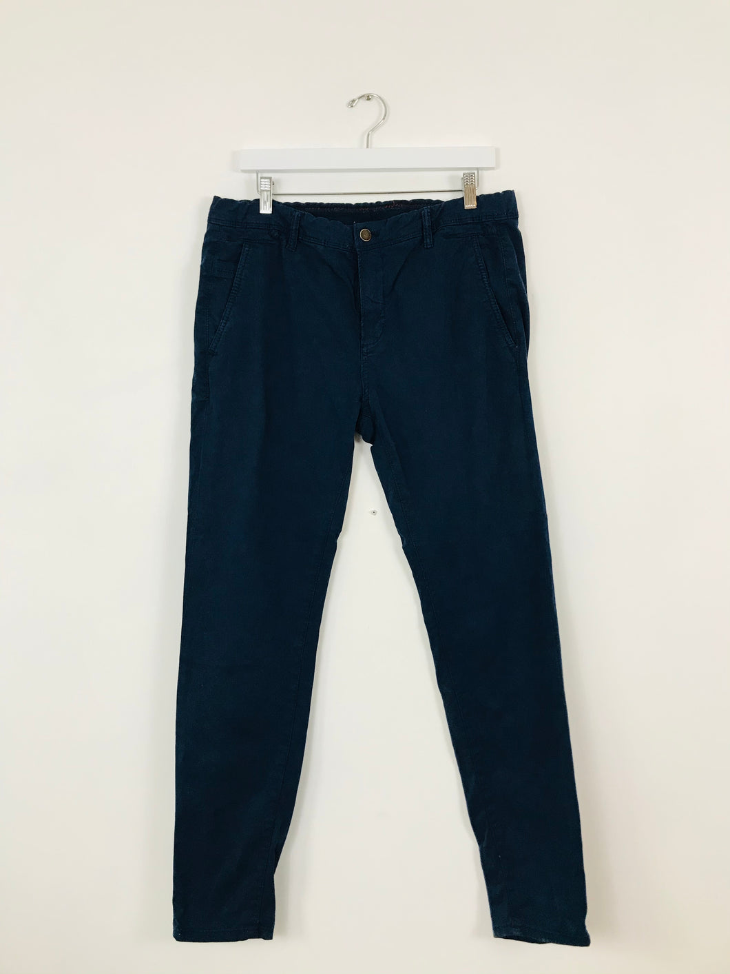 Zara Men’s Chino Slim Fit Trousers | 40 UK31 | Blue