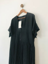 Load image into Gallery viewer, Zara Women&#39;s Pleated Shift Dress NWT | XL UK16 | Black
