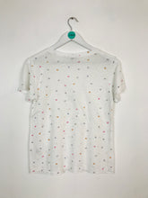 Load image into Gallery viewer, Rails Women’s Butterfly Print Linen Blend Tshirt | UK8 | White
