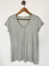 Load image into Gallery viewer, The White Company Women&#39;s V Neck T-Shirt | UK12 | Grey
