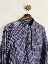 Load image into Gallery viewer, Ted Baker Men&#39;s Check Gingham Button-Up Shirt | 5 | Purple
