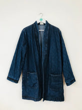 Load image into Gallery viewer, Yaya Womens Denim Overcoat Jacket | L | Blue
