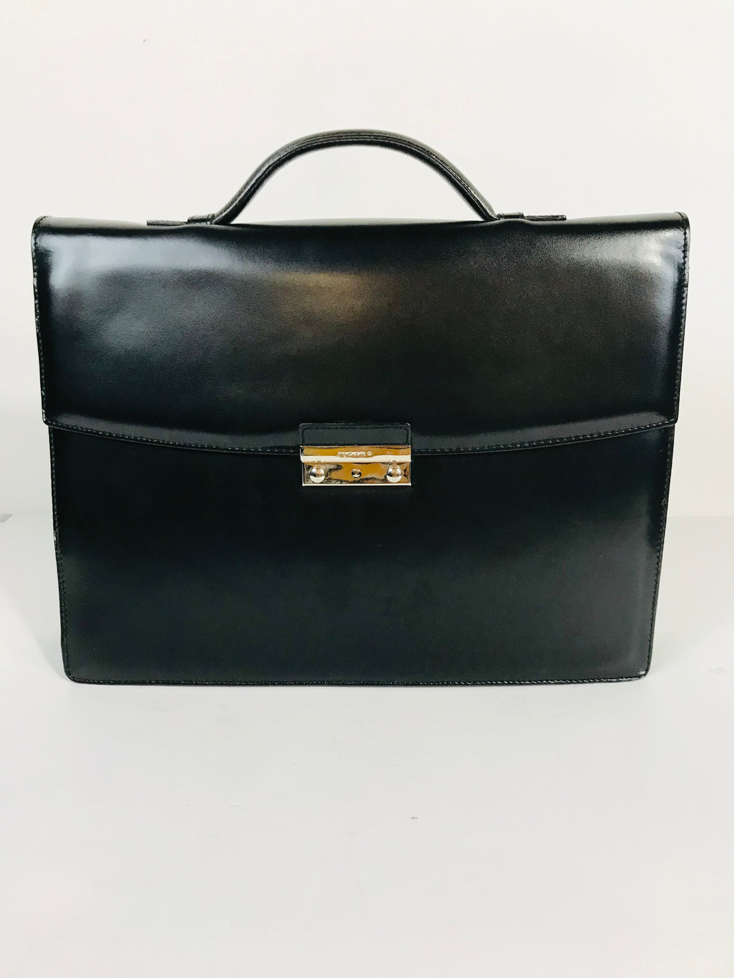 Picard Men's Leather Briefcase Tote Bag | Large | Black