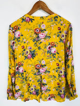 Load image into Gallery viewer, Oasis Women&#39;s Floral Blouse | UK10 | Yellow
