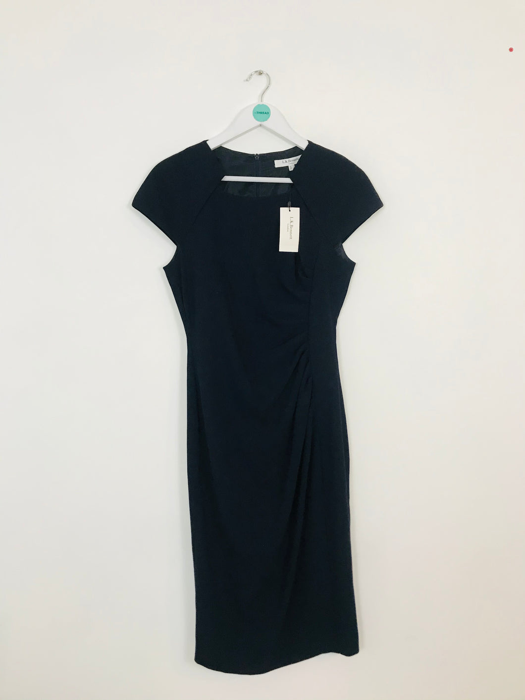 L.K.Bennett Women’s Midi Sheath Dress NWT | UK10 | Navy Blue