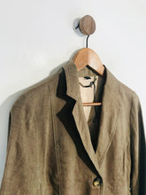 Load image into Gallery viewer, Boden Women&#39;s Linen Blazer Jacket | UK12 | Brown
